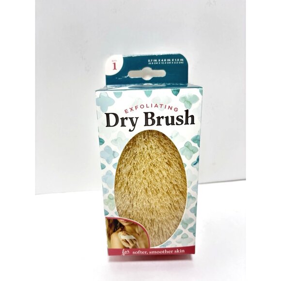 Exfoliating Body Dry Brush Soft Natural Bristle Skin Care Spa Tool Gentle Scrub - Picture 2 of 5